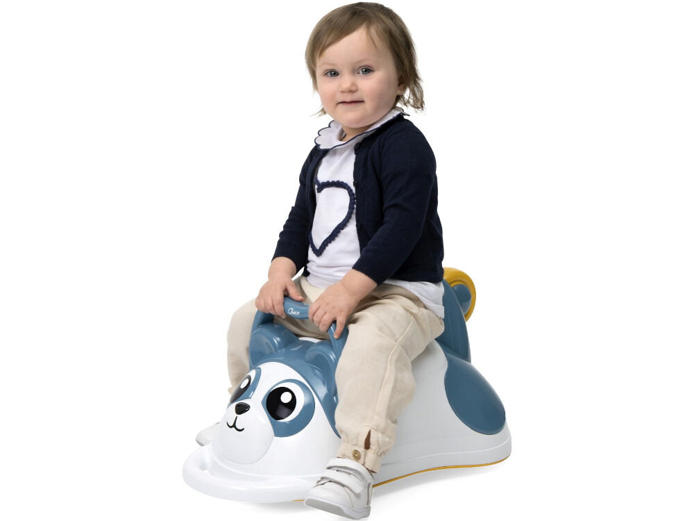Jeździk CHICCO Move & Grow Panda 3w1 00011856000000 trzy funkcje jeździk taczka aktywność sortowania inspiracja metodą Montessori czerpanie radości z różnorodnych form zabawy rozwijanie umiejętności motorycznych i poznawczych ergonomiczne siedzisko stabilna konstrukcja komfort bezpieczeństwo dla maluchów w wieku od 12 do 36 miesięcy funkcjonalne edukacyjna zabawka