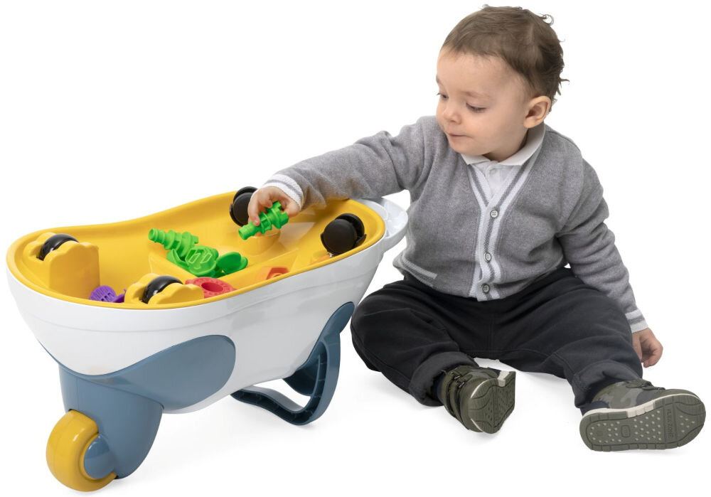 Jeździk CHICCO Move & Grow Panda 3w1 00011856000000 kompaktowa zabawka 55 x 30,6 x 28 cm do mniejszych przestrzeni odpowiedni dla dzieci od 12 do 36 miesięcy do różnych etapów rozwoju wysoka jakość materiałów spełnia europejskie normy wielofunkcyjność pierwsze próby chodzenia nauka sortowania samodzielne zabawy z taczką edukacyjna bezpieczna