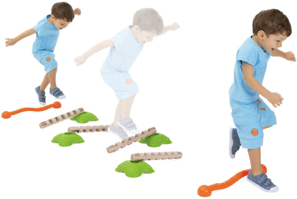 Zabawka CHICCO Fit&Fun Zestaw Gimnastyczny 00011782000000 trenuje i stymuluje precyzję, koordynację manualną, równowagę oraz kreatywność dzieci