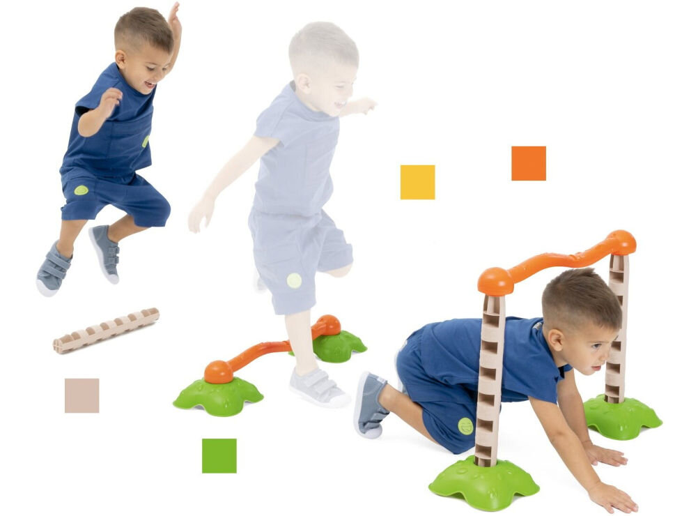 Zabawka CHICCO Fit&Fun Zestaw Gimnastyczny 00011782000000 wyprodukowany we Włoszech z plastiku z recyklingu pochodzącego z odpadów przemysłowych
					wykonane z papieru certyfikowanego przez FSC®, 
					wspierając ochronę lasów