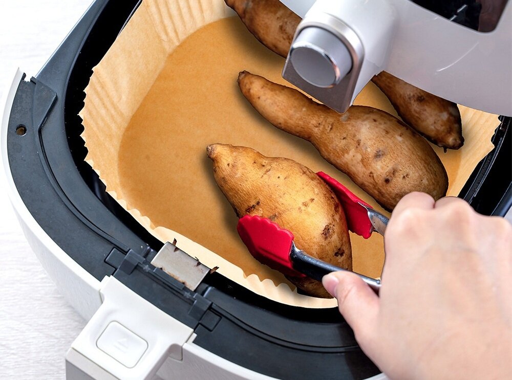 Papier do Air Fryer ORION 23 x 23 cm 50 sztuk wkład w uzyciu we frytkownicy, natychmiastowe użycie