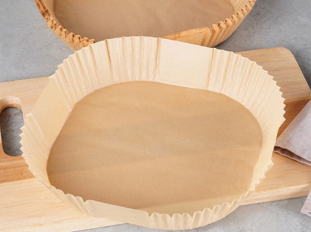 Papier do Air Fryer ORION 23 x 23 cm 50 sztuk wkład pod kątem na desce do krojenia, wszechstronne zastosowanie