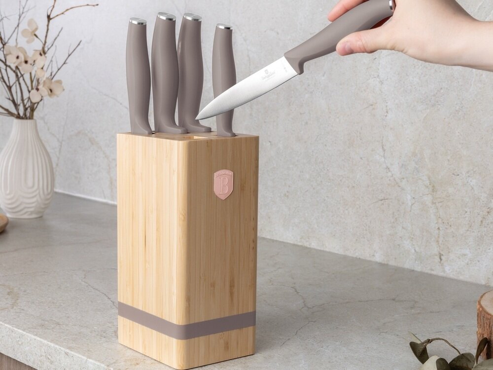 Zestaw noży BERLINGER HAUS BH-2974 6 elementów nóż szefa kuchni, nóż do pieczywa, nóż Santoku, nóż uniwersalny, nóż do obierania