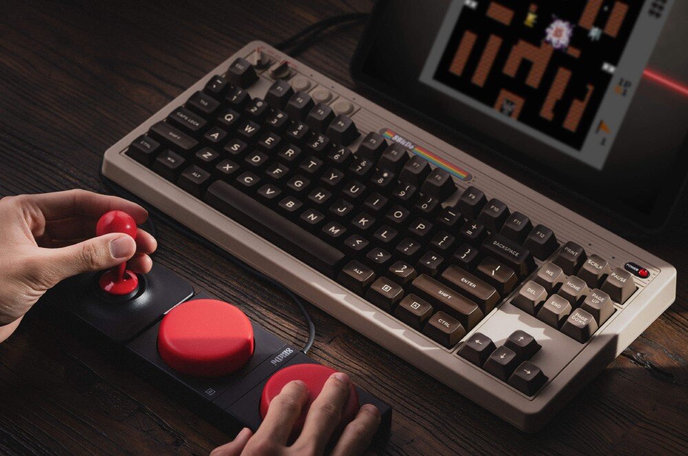 Klawiatura 8BITDO Retro C64 przyciski makra joystick