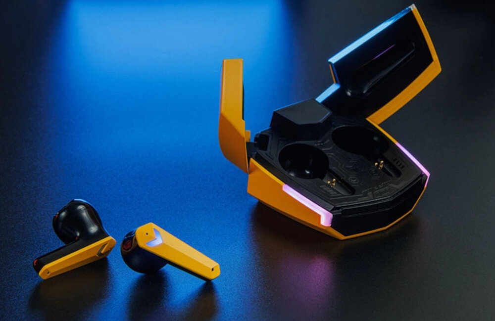 Słuchawki douszne CANYON DoubleBee GTWS-2 etui wyswietlacz ladowanie poziom naladowania