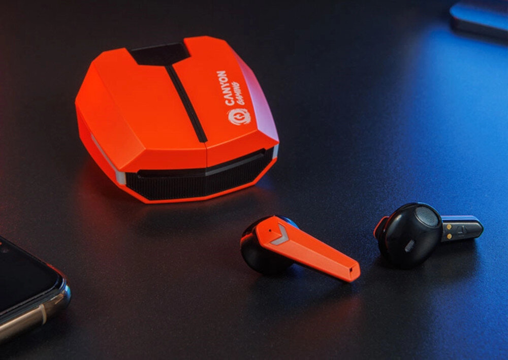 Słuchawki douszne CANYON DoubleBee GTWS-2 dla graczy niskie opoznienie