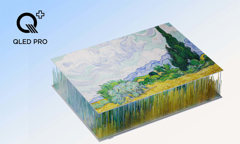 Telewizor TCL 55A300W NXTVision 55 QLED 4K 144Hz Google TV paleta kolorów spektrum barw - wizualizacja działania technologii qled pro