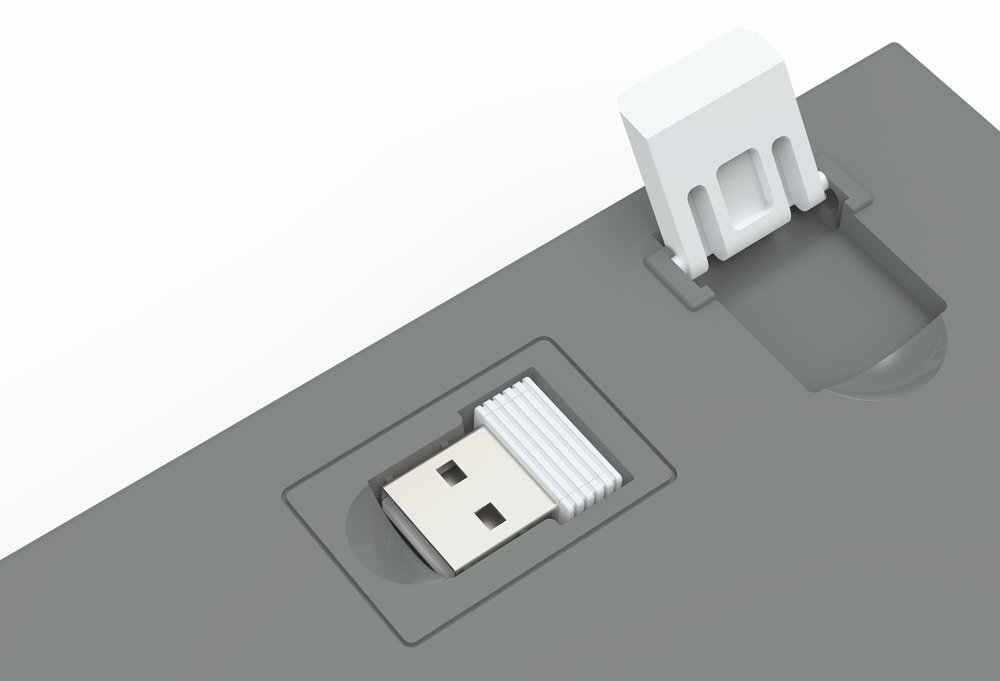 REDRAGON Castor Pro składane nóżki dedykowane miejsce odbiornik USB-A