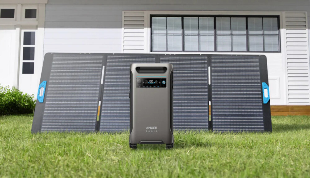 Panel fotowoltaiczny ANKER Solix PS400 400W moc 400 W napiecie 48 V szybkie ladowanie urzadzen instalacja na ziemi wygoda stabilnosc uzytkowania niezalezne zrodlo energii