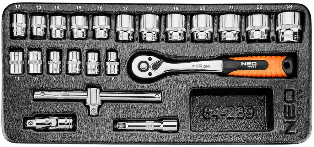 Szafka warsztatowa NEO 84-222-12 klucze nasadowych 3/8 NEO TOOLS (84-239)