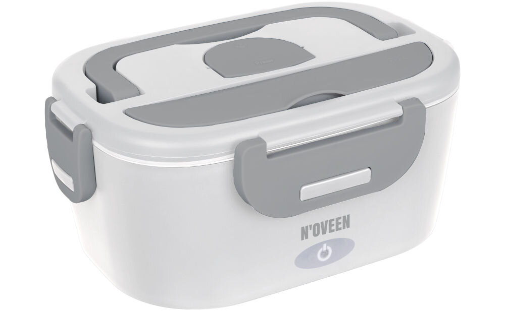 Lunch Box NOVEEN LB715 Pearl zdrowe nawyki żywieniowe przenośne urządzenie element grzewczy PTC moc 60 W szybkie równomierne podgrzewanie eleganckie matowe wykończenie obudowy stylowy wygląd wygodna funkcjonalna opcja na każdy dzień