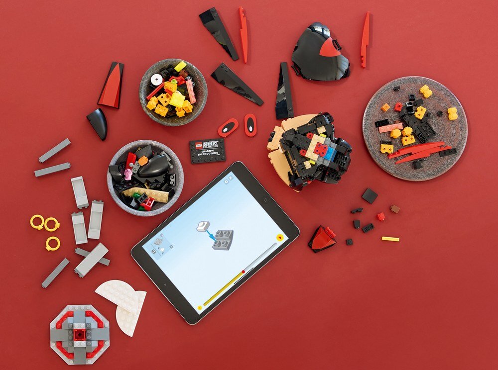 LEGO 77000 Sonic the Hedgehog Jeż Shadow budowanie z tabletem