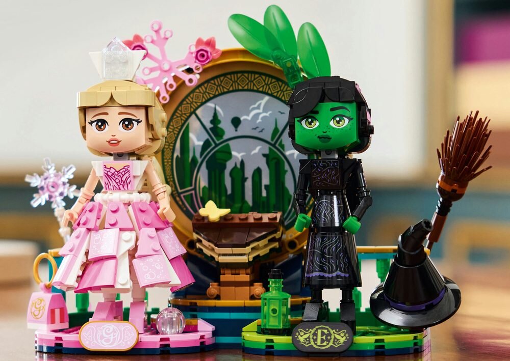 LEGO 75682 Wicked Figurki Elphaby i Glindy kv początek opisu