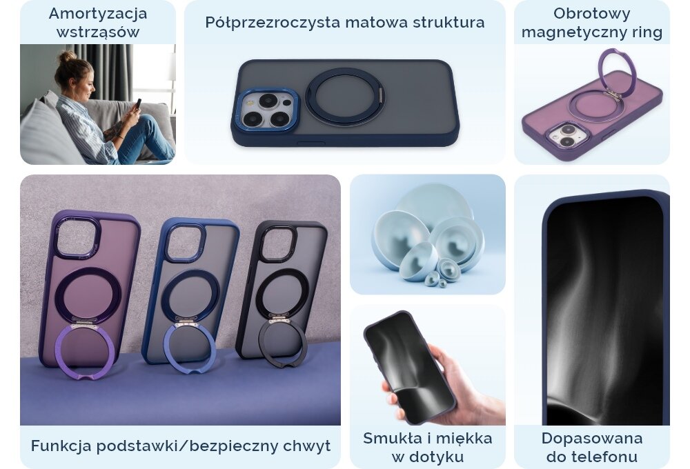 Etui TECTO SHIELD Secure Spinning Mag ochrona zarysowania uderzenia dzialanie 