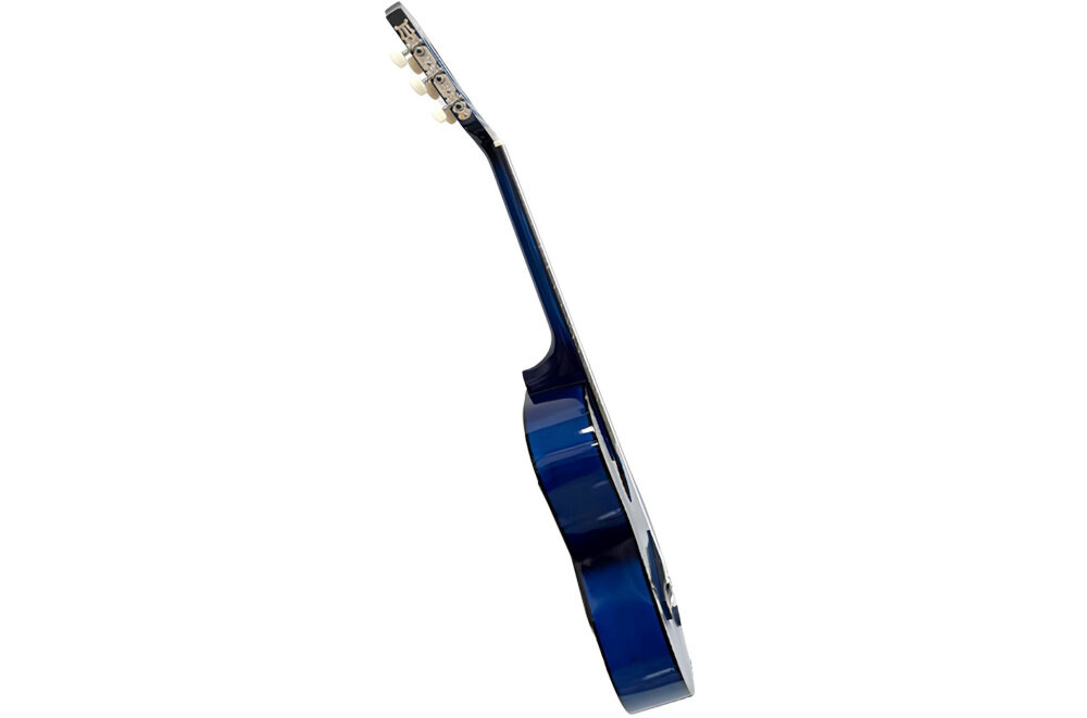 Gitara klasyczna V-TONE CG One - 4/4 do nauki gry dla początkujących, gitara z boku na białym tle