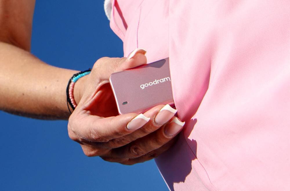 Dysk GOODRAM HX200 1TB SSD Różowy interfejs prędkość odczyt zapis