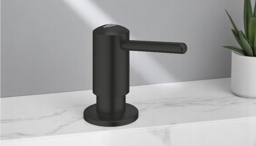 DOZOWNIK GROHE CONTEMPORARY 500 ML 1021652430 CZARNY MAT wygoda solidna konstrukcja wytrzymała pompka łatwa obsługa zbiornik 500 ml pod blatem