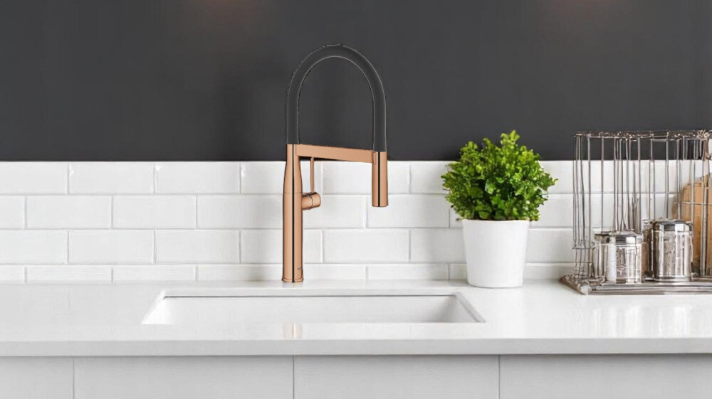 Bateria GROHE Essence 30294DA0 obrotowa wylewka wygoda płynna praca ceramiczna głowica kolory Zasięg wylewka Wymiary Wysokość