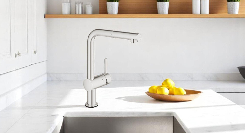 Bateria GROHE Minta Touch 31360DC1 obrotowa wylewka wygoda płynna praca ceramiczna głowica kolory Zasięg wylewka Wymiary Wysokość