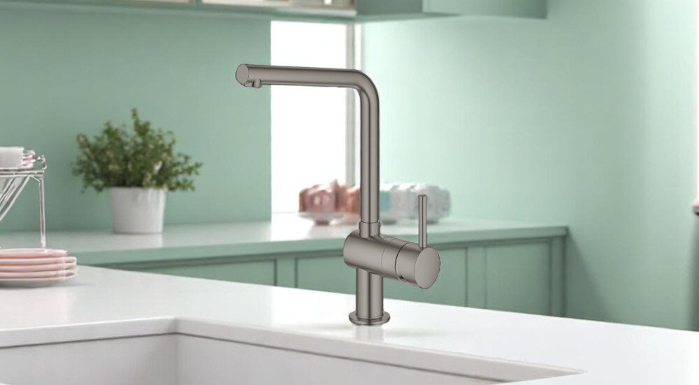Bateria GROHE Minta 31375AL0 lifestyle bateria front lewo prawo styl wygląd obsługa dźwignia