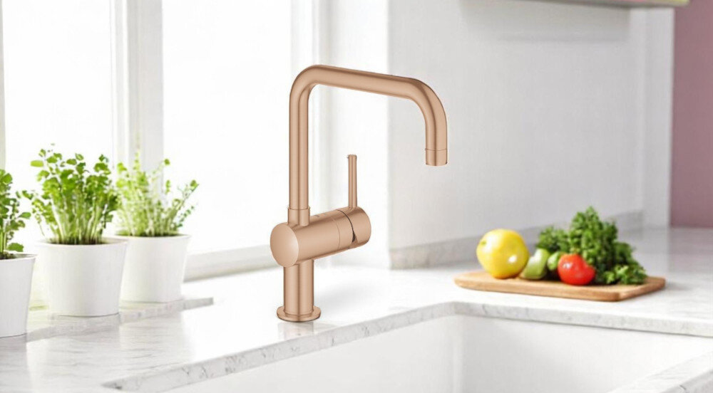 Bateria GROHE Minta 32488DL0 lifestyle bateria front lewo prawo styl wygląd obsługa dźwignia