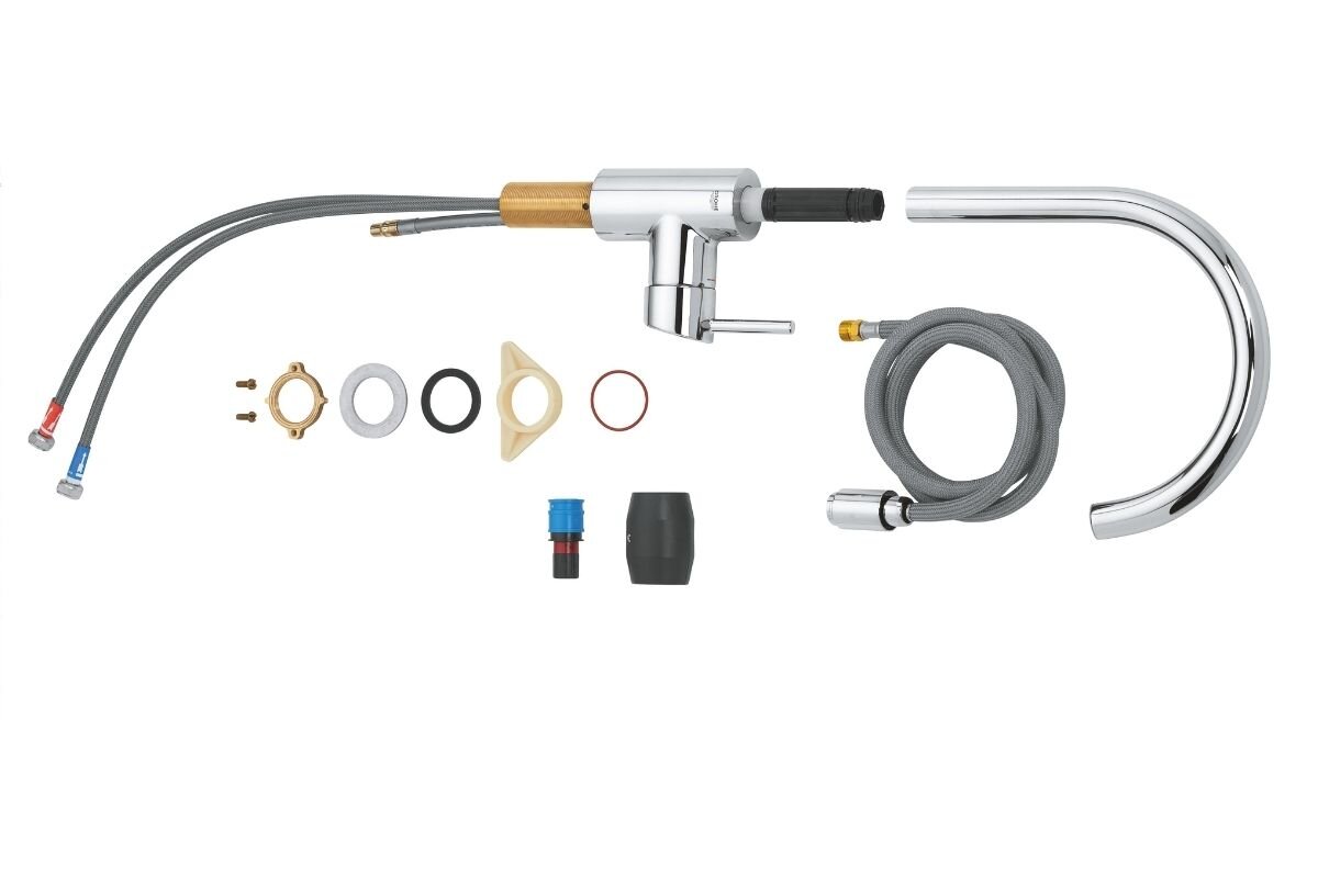 BATERIA KUCHENNA GROHE CONCETTO 32663003 zawartość zestawu