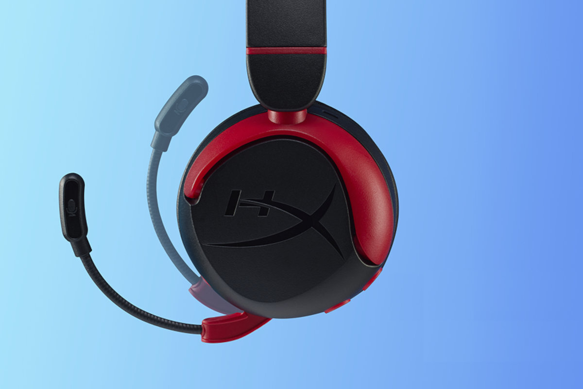 HYPERX Cloud Mini Wbudowany mikrofon wyciszyć wystarczy go obrócić można go schować - słuchawki od boku