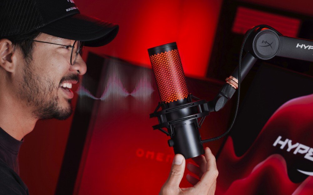 Mikrofon HYPERX QuadCast 2 działanie parametry pasmo próbkowanie jakość