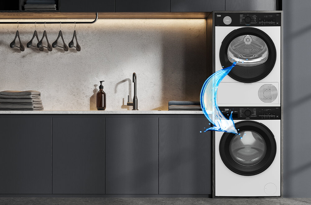 PRALKA BEKO B5WFT694111WBPBB wizualizacja pralka suszarka w pakiecie dwa urządzenia zestaw