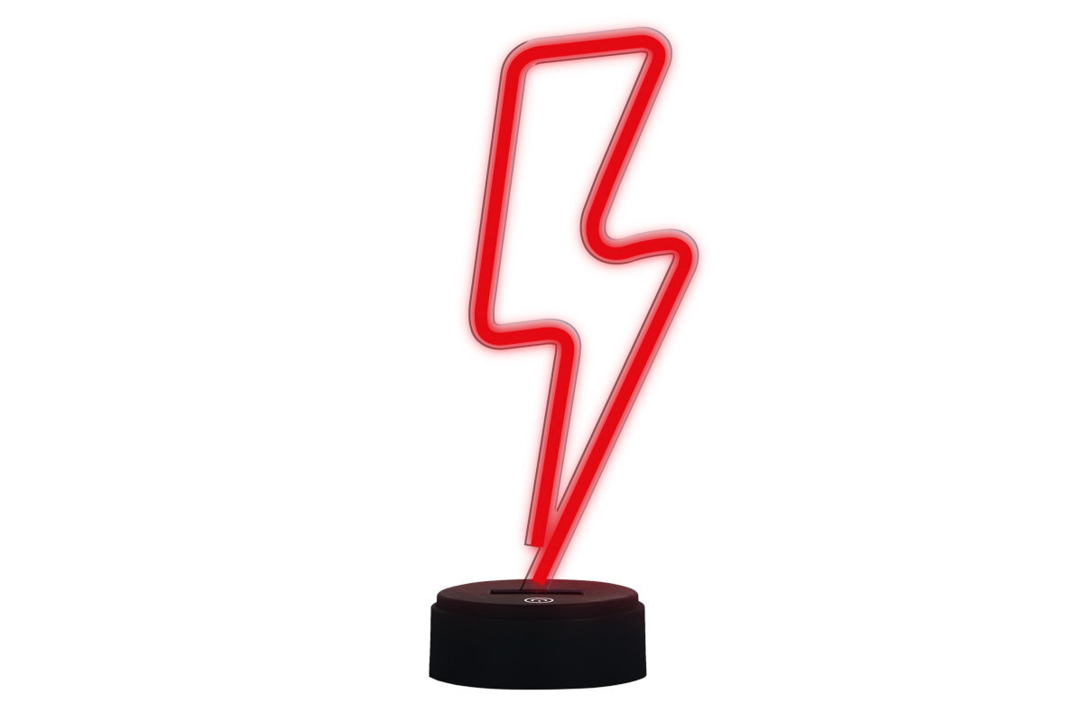 Neon LED MANTA Piorun zasilania przez USB-A Manta komputera, powerbanku ładowarki tradycyjnych gniazdek