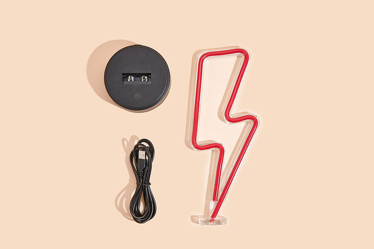 Neon LED MANTA Piorun włącznik szybkie włączenie i wyłączenie 2 metrów USB-A