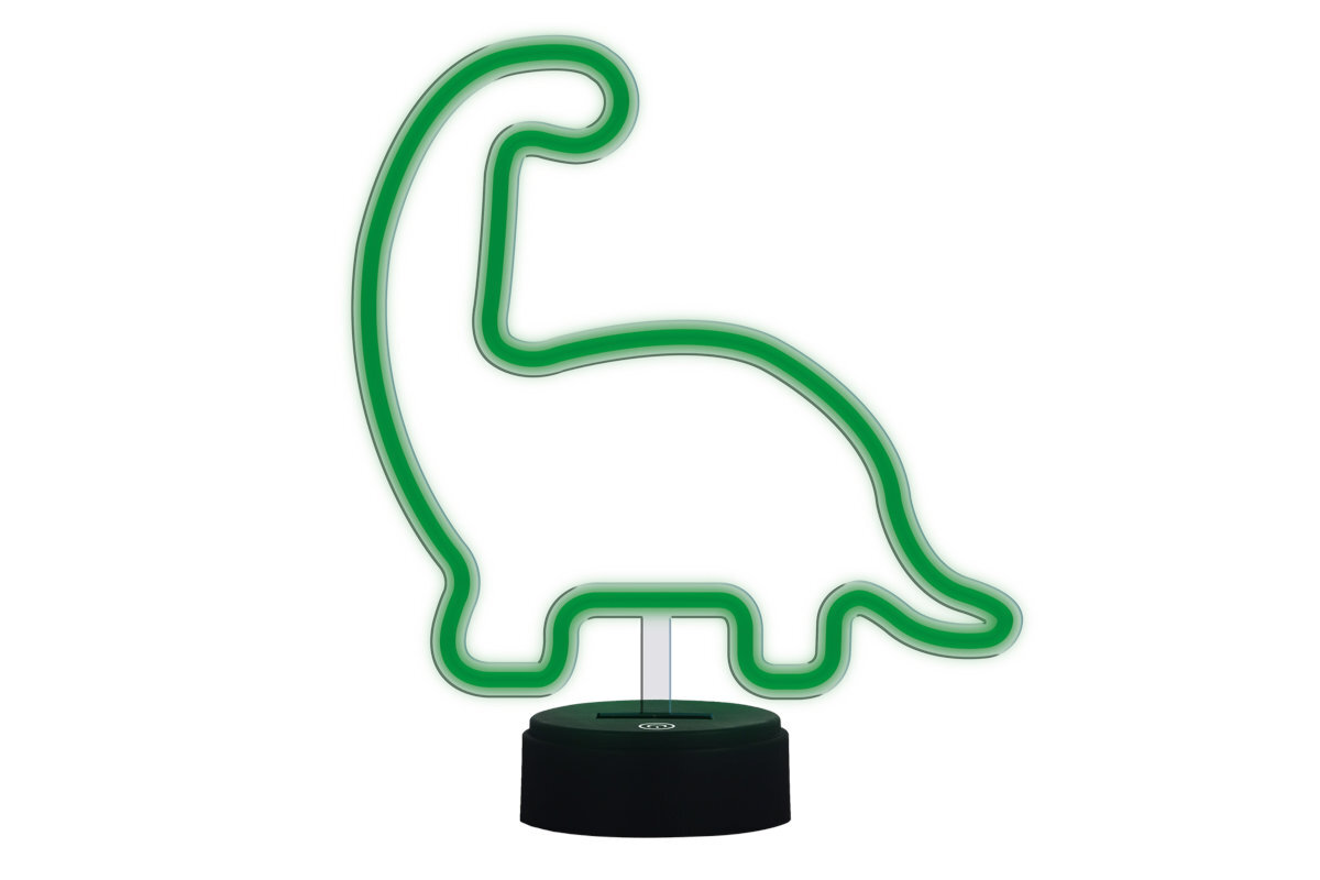 Neon LED MANTA Dinozaur zasilania przez USB-A Manta komputera, powerbanku ładowarki tradycyjnych gniazdek