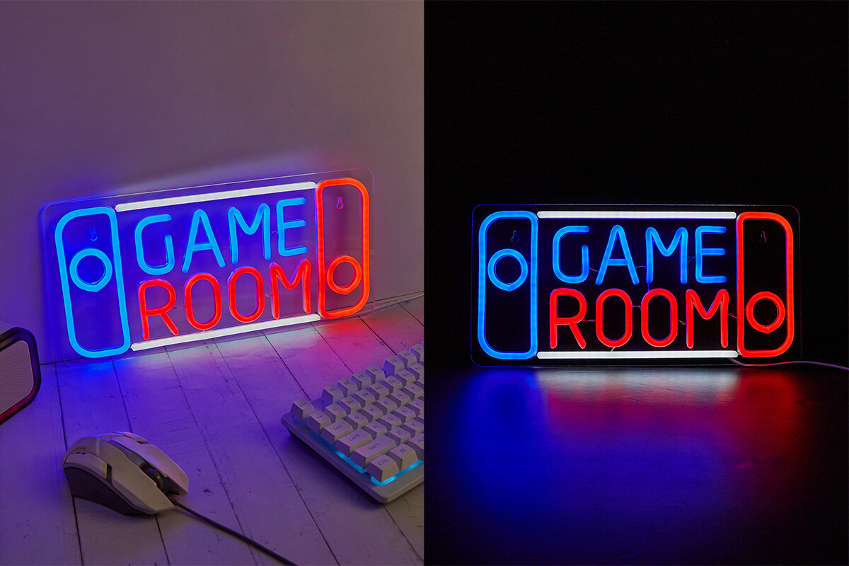 Neon LED MANTA Konsola kolorowymi przewodami LED intensywne barwy