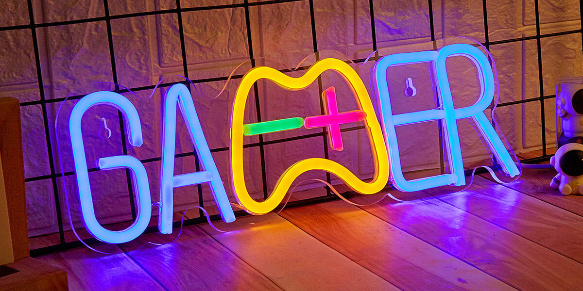 Neon LED MANTA Gamer