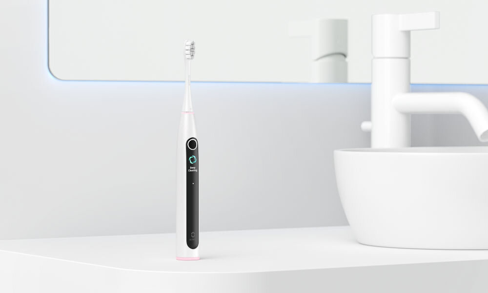 Szczoteczka soniczna OCLEAN X Lite Szary czyste zęby