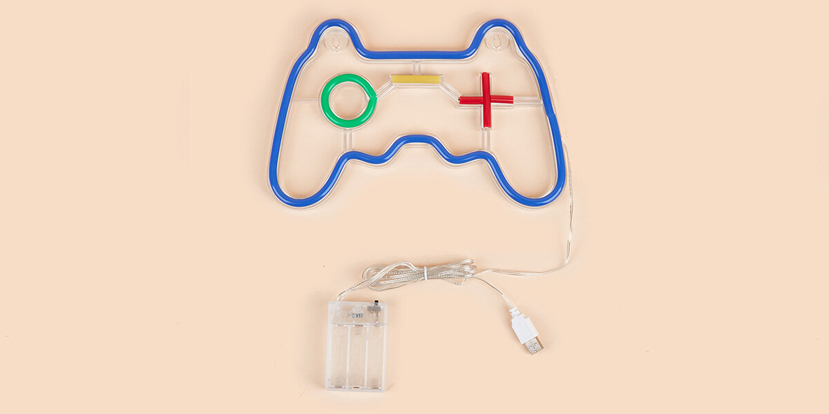 Neon LED MANTA Gamepad Stałe światło nie powoduje zmęczenia oczu przyjemny klimat prostotę funkcjonalność