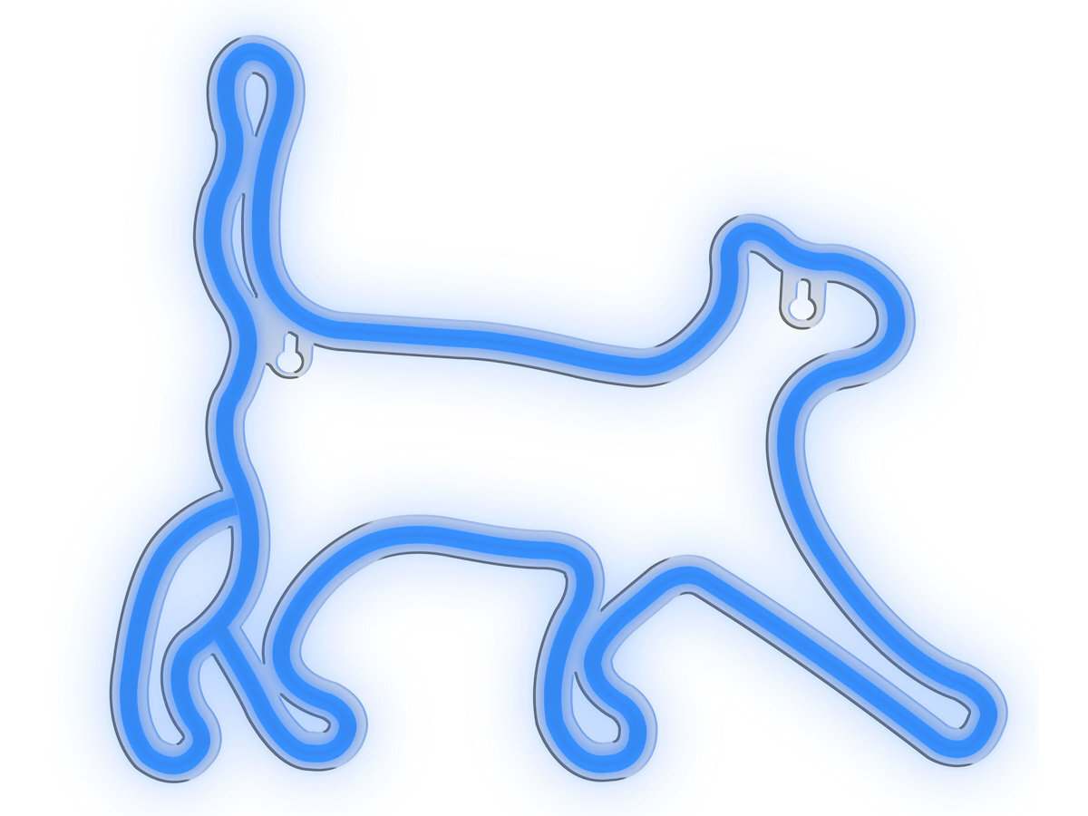 Neon LED MANTA Kot zasilania przez USB Manta komputera, powerbanku ładowarki tradycyjnych gniazdek