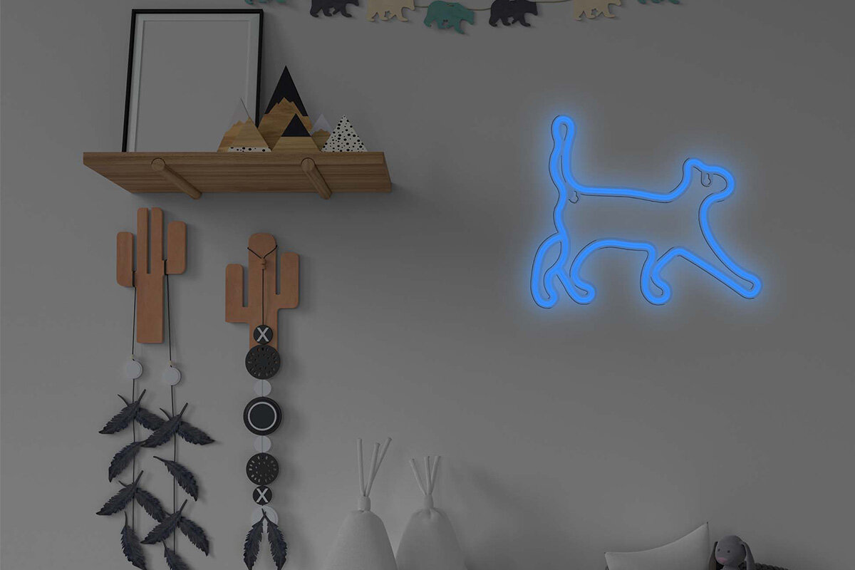 Neon LED MANTA Kot włącznik szybkie włączenie i wyłączenie 2 metrów USB-A