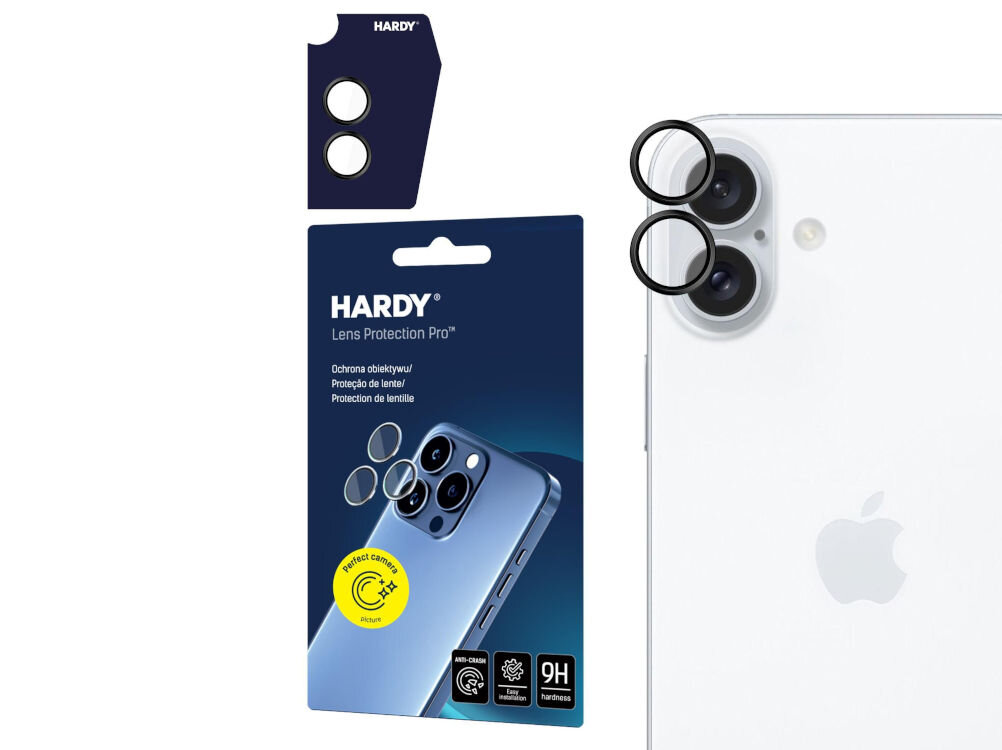 Szkło hartowane na obiektyw 3MK Lens
Protection Pro do Apple iPhone 16 / 16 Plus czarny
stylowa i dyskretna ochrona aparatu smartfona niewidoczna niewyczuwalna różne warianty kolorystyczne nie zmienia naturalnego designu ani smukłej sylwetki