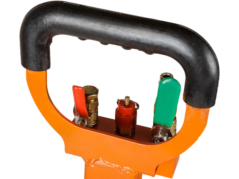 Podnośnik pneumatyczny NEO TOOLS 11-737 3000 kg osłona zaworów system zabezpieczeń bezpieczne dla użytkownika i pojazdu stabilna podstawa precyzyjne działanie mechanizmu podnoszenia komfortowa bezpieczna praca