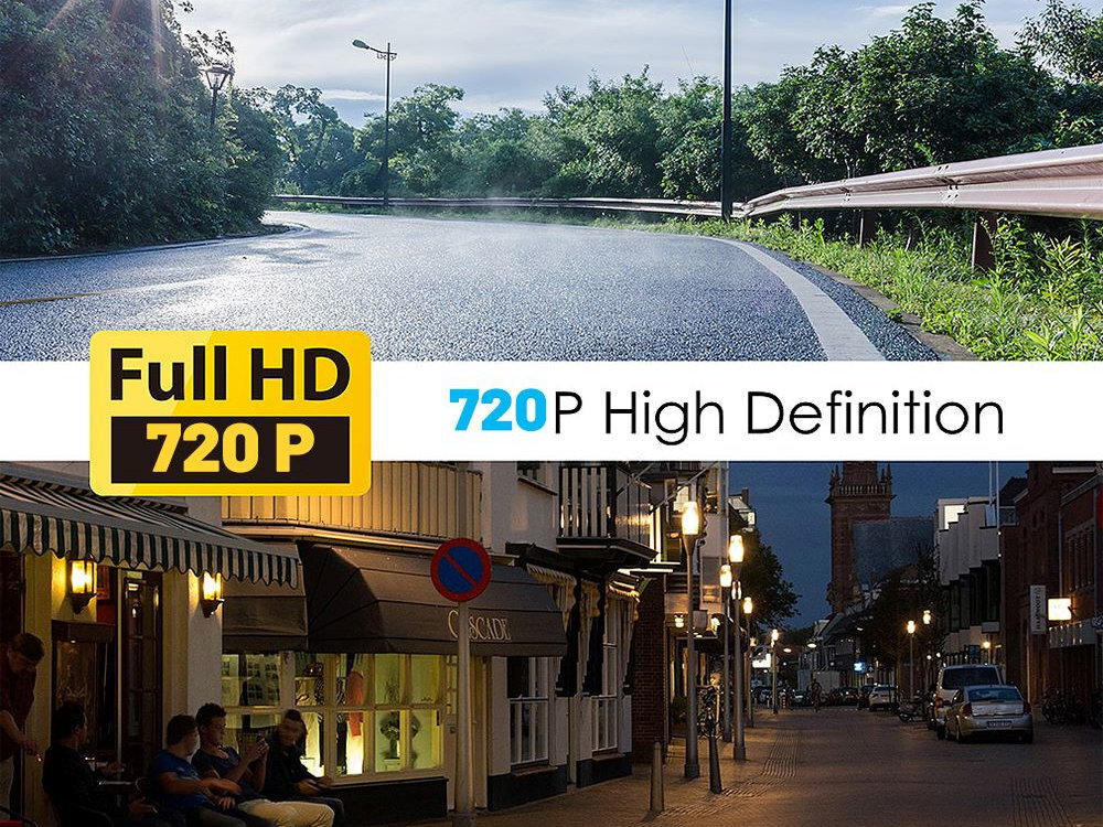 EXTRALINK Lifestyle Dash Cam Extralink Dash Cam współpracuje z radiami opartymi na systemie Android rejestracji obrazu w HD 720p mieście autostradzie - obraz z kamery 720 p w nocy i w dzien