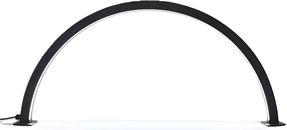 Lampa LED do paznokci MICHAEL MARINELLI N280 Czarny czarna lampa nóżki przewód oświetlenie białe tło praktyczne wygodne rozwiązanie kompaktowe wymiary 58,5 cm szerokości 26 cm wysokości na każdym biurku lub stole solidna lekka konstrukcja około 2 kg
