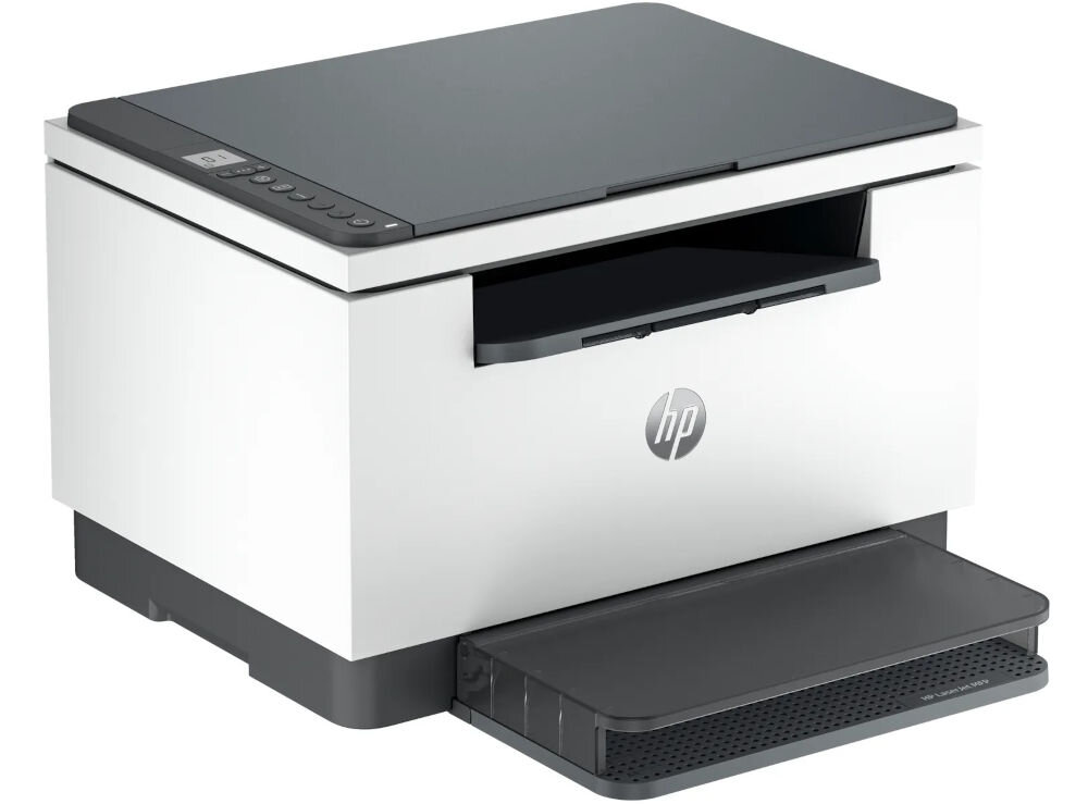 Urządzenie wielofunkcyjne HP LaserJet M234d Automatyczny druk dwustronny prezentacja urządzenia na białym tle pod kątem Toner HP JetIntelligence ekologiczne i wydajne drukowanie