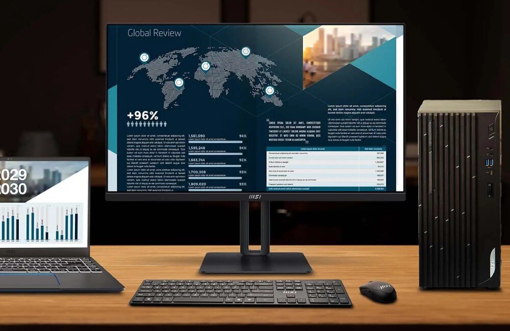 Monitor MSI Pro MP275P 27 1920x1080px IPS 100Hz 1 ms [MPRT] porty złącza podłączenie