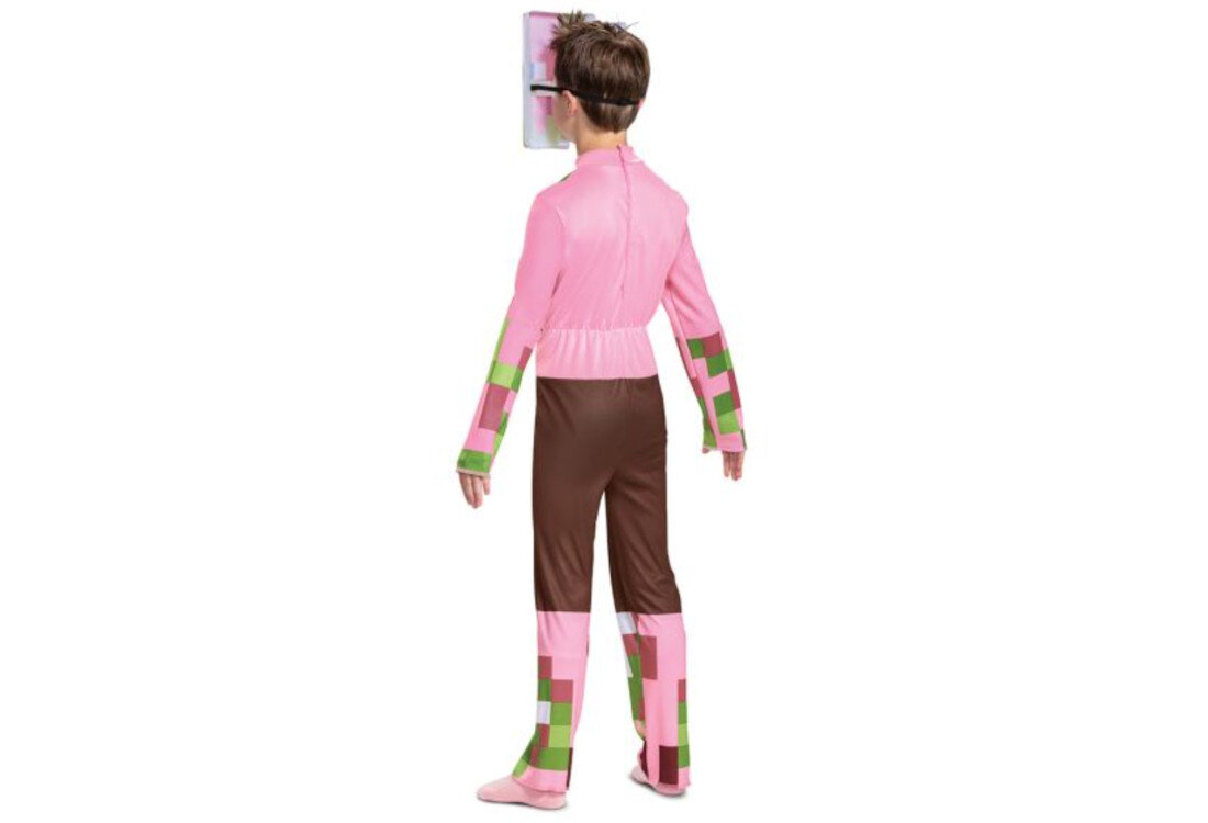 Strój karnawałowy DISGUISE Minecraft Zombie Pigman 125-135 cm Dopasowanie do wieku dla dzieci w wieku 4–6 lat  wzrost zakres Dobre dopasowanie