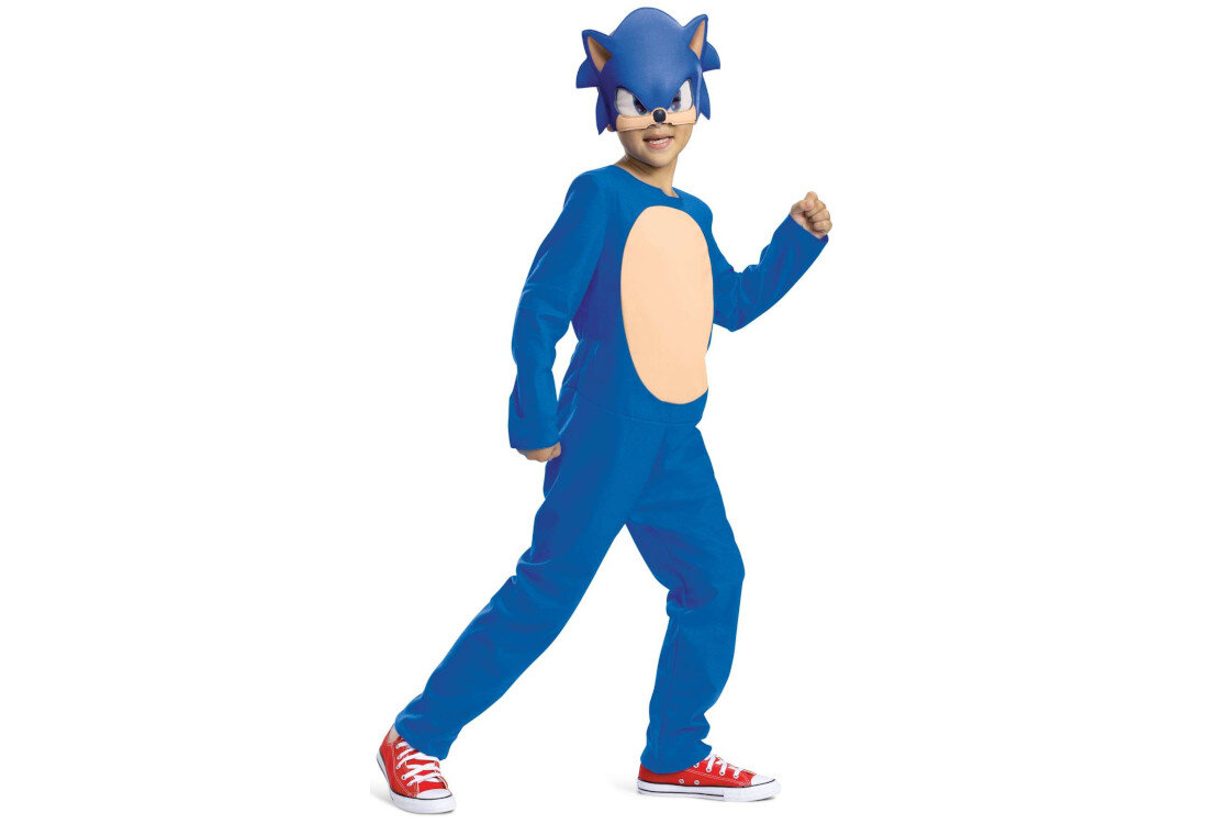 Strój karnawałowy DISGUISE Jeż Sonic 110-122 cm Komfort noszenia  w 100% z poliestru lekki i przyjemny w dotyku bez uczucia dyskomfortu