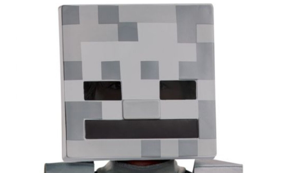 Strój karnawałowy DISGUISE Minecraft Skeleton Biały 110-122 cm Zabawa i wyobraźnia z Minecrafta pobudza kreatywność i wspiera rozwój wyobraźni bal przebierańców, imprezy karnawałowe  zabawy tematyczne