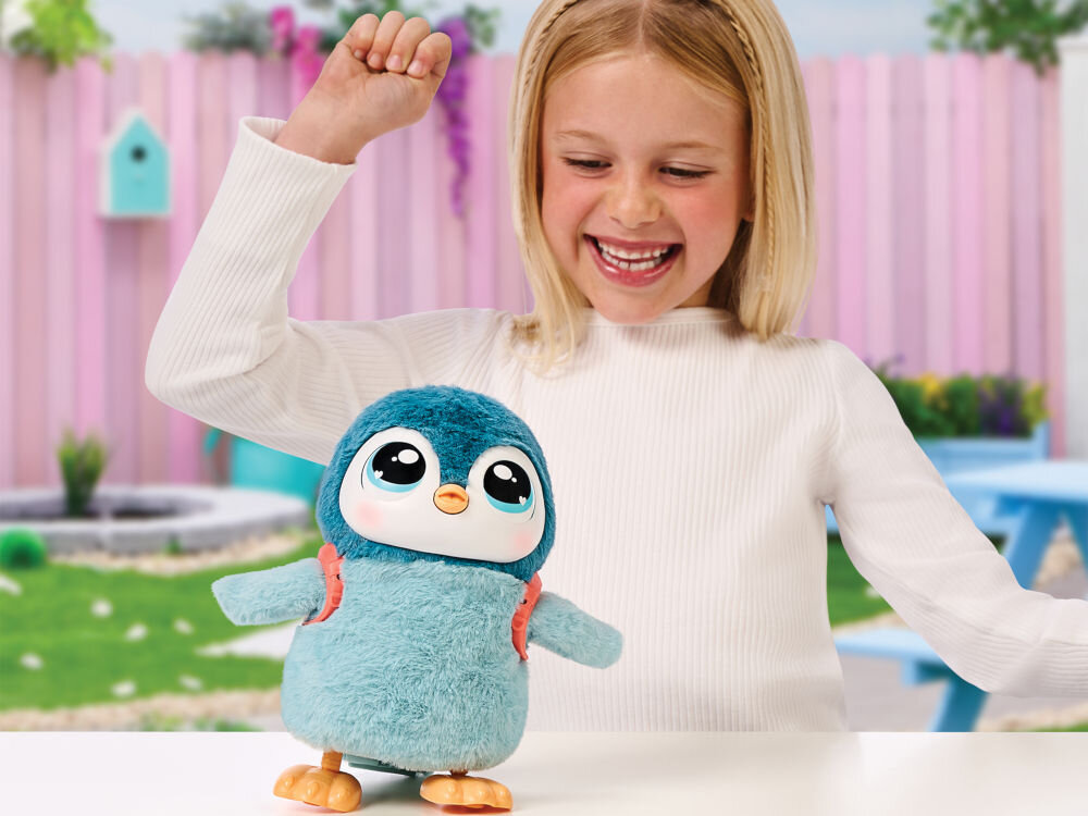 Zabawka interaktywna COBI Little Live Pets Chodzący Pingwinek Kiwaczek 2 tryby dźwięki reakcje muzyka
