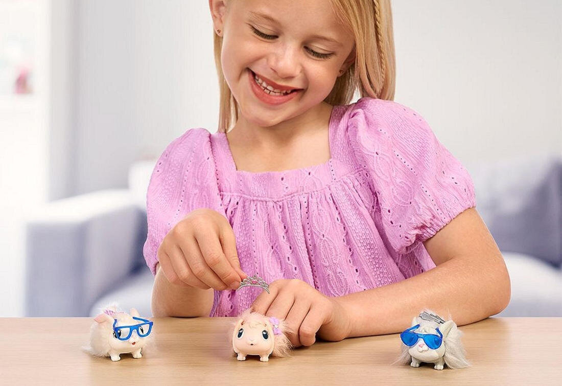 Zabawka interaktywna COBI Little Live Pets Mama Surprise Króliki MO-26593 Edukacyjny aspekt odpowiedzialność opieka