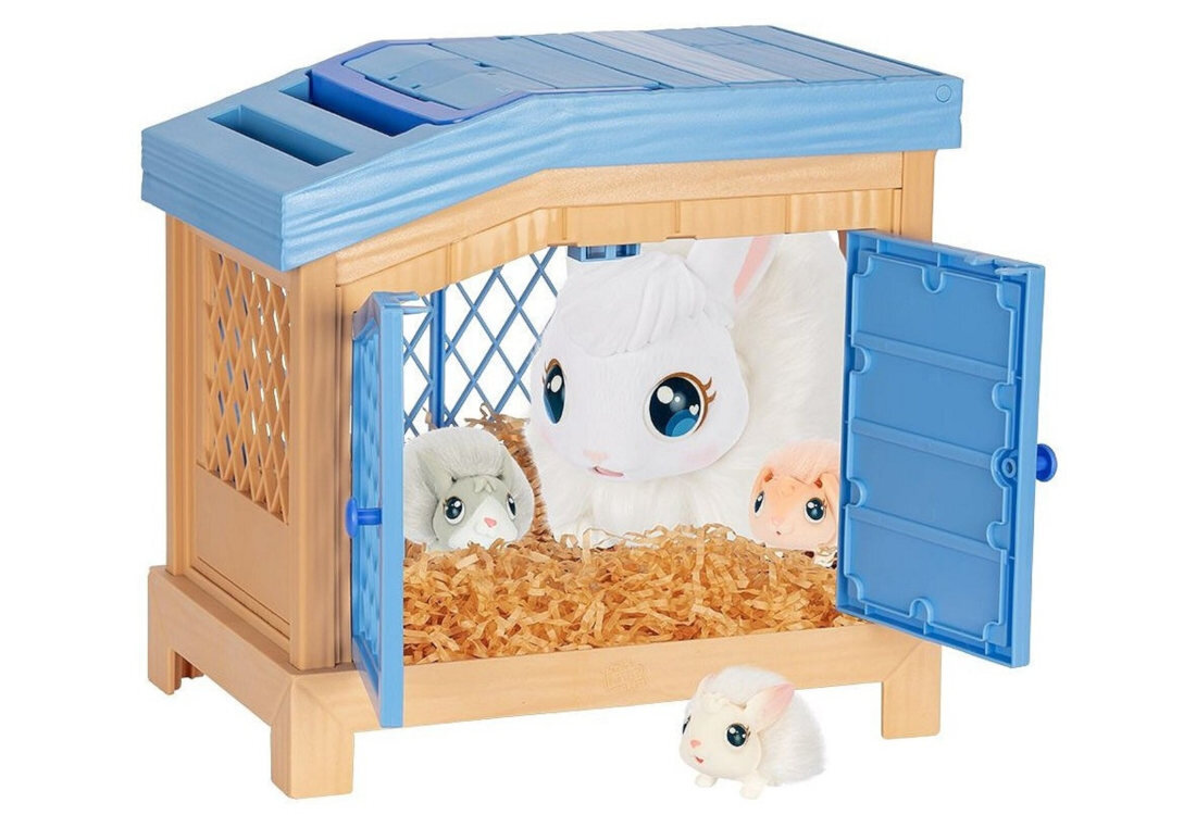 Zabawka interaktywna COBI Little Live Pets Mama Surprise Króliki MO-26593 Emocje radość 2 tryby czas